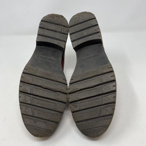 Pikolinos Shoes Womens Size 7.5 US Red Leather Oxford Lace Up Chunky Sole - Picture 12 of 14